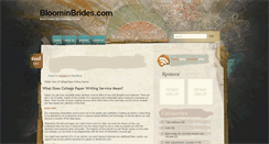 Desktop Screenshot of bloominbrides.com